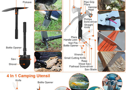 125Pcs Survival Kits Professional Emergency Survival Gear Tactical First Aid Kit Supplies For Outdoor Adventure Camping Hiking Hunting