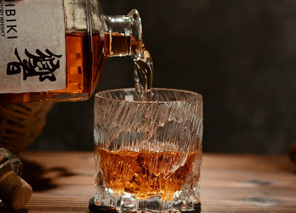 Household Glass Cup With Wooden Box