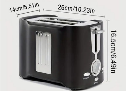 2 Slice Toaster, Quick  Even Results Every Time, Wide Slots Fit Any Size Bread Drop-Down Crumb Tray For Easy Clean Up, Stainless Stee