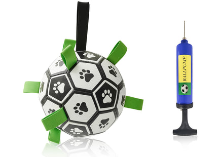 Interactive Dog Football Toy Soccer Ball Inflated Training Toy For Dogs Outdoor Border Collie Balls For Large Dogs Pet Supplies