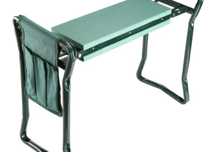 Foldable Garden Kneeler Seat With Kneeling Soft Cushion Pad Tools Pouch Portable Gardener