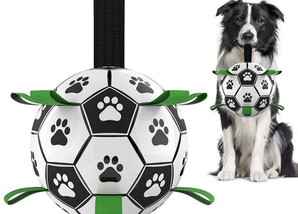 Interactive Dog Football Toy Soccer Ball Inflated Training Toy For Dogs Outdoor Border Collie Balls For Large Dogs Pet Supplies