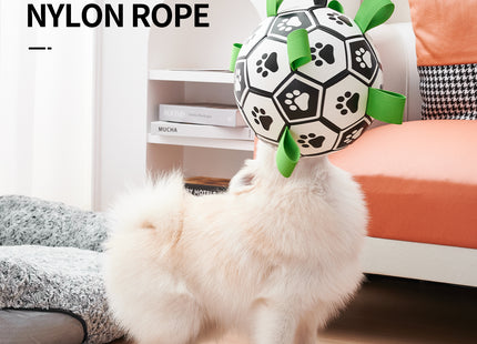 Interactive Dog Football Toy Soccer Ball Inflated Training Toy For Dogs Outdoor Border Collie Balls For Large Dogs Pet Supplies