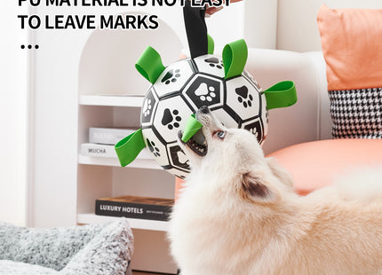 Interactive Dog Football Toy Soccer Ball Inflated Training Toy For Dogs Outdoor Border Collie Balls For Large Dogs Pet Supplies