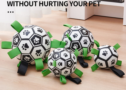 Interactive Dog Football Toy Soccer Ball Inflated Training Toy For Dogs Outdoor Border Collie Balls For Large Dogs Pet Supplies