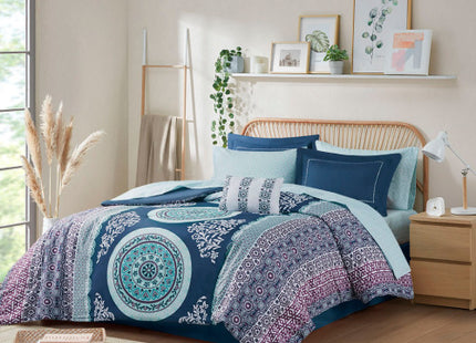 Queen Boho Comforter Set With Bed Sheets