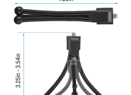 Tripod Stand For Camera Mini Projector Flexible Tripod Holder Heavy Duty Camera Tabletop Mount With Anti-slip Feet For Photograph Recording