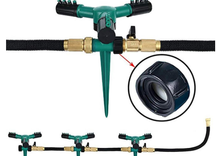 360 Automatic Rotating Sprinkler Irrigation Garden Lawn Courtyard Household Garden Water Adjustable Sprinkler Irrigate Tools