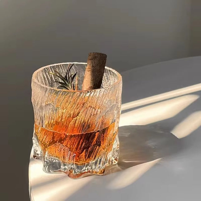 Household Glass Cup With Wooden Box