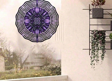 CIFbuy 4-in-1 Solar Wind Spinner For Garden Patio Yard Balcony Outdoor Decor (TikTok, Temu Pick-up Service)