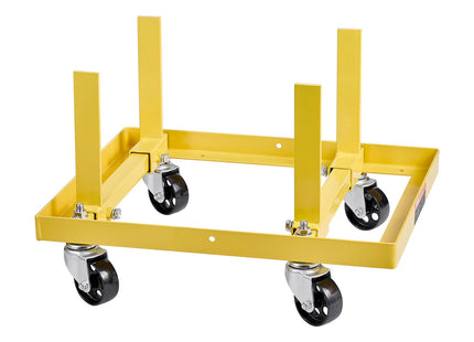 Engine Stand, 750 LBS Load Capacity Engine Motor Stand With Adjustable Width & Length, Heavy-Duty Steel Motor Holder With 4 Swivel Casters And 2 Ratchet Straps, Suitable For Most Engines