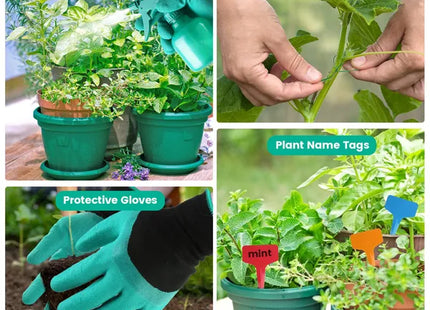13Pcs Garden Tool Set Aluminum Alloy Gardening Hand Tools Starter Kit With Garden Bag Outdoor Hand Tools
