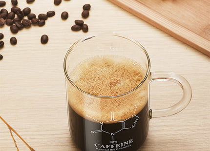 1PCS High Borosilicate Glass Cup,Coffee Cup,Coffee Shared Cup With Scale Marking
