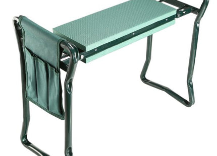 Foldable Garden Kneeler Seat With Kneeling Soft Cushion Pad Tools Pouch Portable Gardener