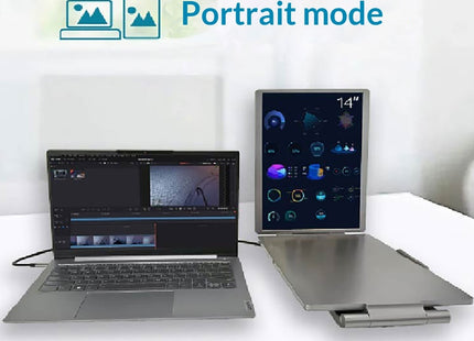 14-inch Dual-Screen Portable Monitor For Laptop External Display Extension