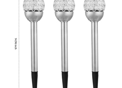 3 Pcs Outdoor Solar Lights IP44 Waterproof Ball RGB Light Garden Decor Lamp Landscape Christmas