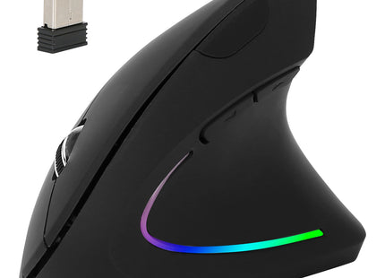 2.4G Wireless Vertical Mouse Ergonomic Optical Mice With 6 Buttons 3 Adjustable DPI 800 1200 1600 Levels For Laptop PC Computer