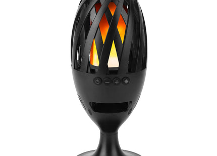 1Pc LED Flame Speakers Torch Wireless Speaker Waterproof Stereo Bass Speaker Outdoor Light-Up Speaker Atmosphere LED Flickers Night Light Patio Stake Lights Lantern For Party Camping