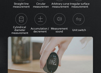 Distance Measuring Instrument Electronic Measuring Ruler Tape Measure High Definition Digital LCD High Precision Electronic Measuring Ruler Tool