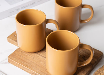 12-Piece Stoneware Dinnerware Sets With Mugs  Microwave & Dishwasher Safe Non-Toxic Dinner Plates Bowls Set  Stackable Matte Glaze Kitchenware For 3