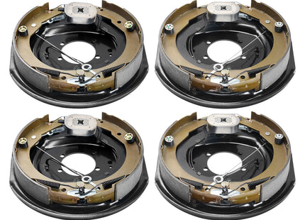 VEVOR Electric Trailer Brake Assembly, Pairs Self-Adjusting Electric Brakes Kit For 7000 Lbs Axle, 5-Hole Mounting, Backing Plates For Braking System Part Replacement