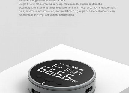 Distance Measuring Instrument Electronic Measuring Ruler Tape Measure High Definition Digital LCD High Precision Electronic Measuring Ruler Tool