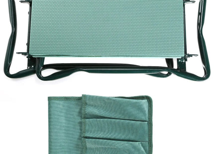 Foldable Garden Kneeler Seat With Kneeling Soft Cushion Pad Tools Pouch Portable Gardener