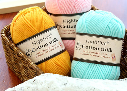 Milk Cotton Wool For Knitting Baby Crochet Yarn Wea