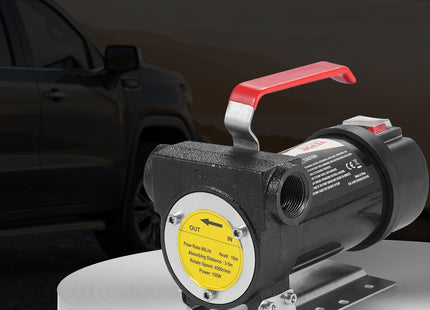 Fuel Transfer Pump 12V 10 GPM 1/4 HP Diesel Pump With Auto Fuel Nozzle