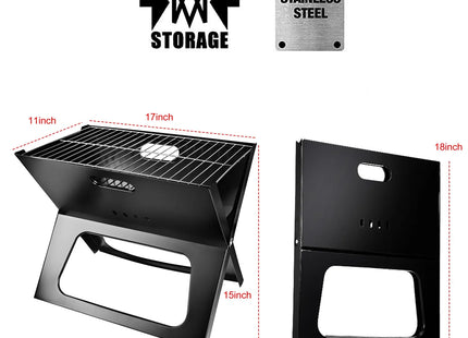 Foldable BBQ Grill Portable BBQ Barbecue Grill Camping Garden Outdoor Travel For Camping Picnic RV Travel