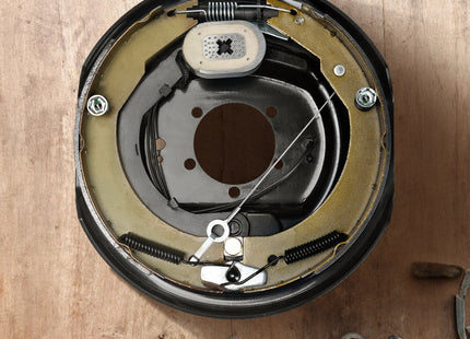 VEVOR Trailer Hub Drum Kits 8 On B.C. With Electric Brakes, Self-Adjusting Trailer Brake Assembly For 7000 Lbs Axle, 5-Hole Mounting, Backing Plates For Brake System Part Replacement