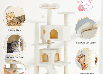 Multi Functional Cat Treehouse Cat Climbing Frame