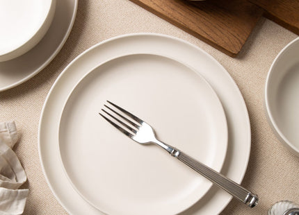 12-Piece Stoneware Dinner Plates Bowls Sets  Microwave & Dishwasher Safe   Non-Toxic Dinner Plates Bowls Set    Stackable Matte Glaze Kitchenware For 4