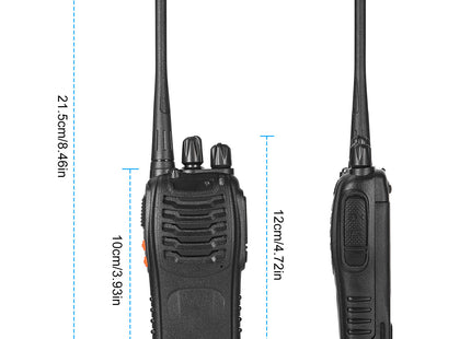 2 X Baofeng BF-888S Walkie Talkies Two Way Radio UHF 16CH 400-470MHZ Long Range