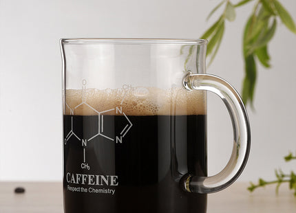 1PCS High Borosilicate Glass Cup,Coffee Cup,Coffee Shared Cup With Scale Marking