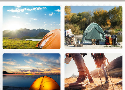 2-3 People Pop Up Camping Tent Waterproof Automatic Instant Tent Portable Cabana Beach Tent with Rainfly, Carry Bag, Windows and Doors, Outdoor Camping Hiking Indoor