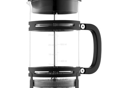 French Press Coffee Maker 34 Oz Borosilicate Glass Coffee Tea Press Silver
