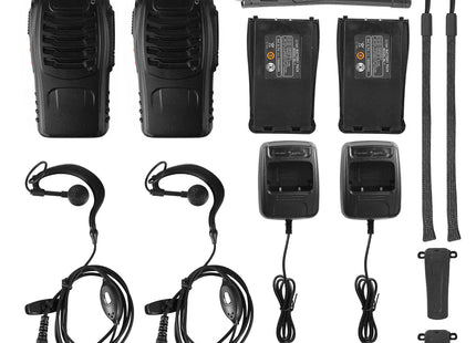 2 X Baofeng BF-888S Walkie Talkies Two Way Radio UHF 16CH 400-470MHZ Long Range
