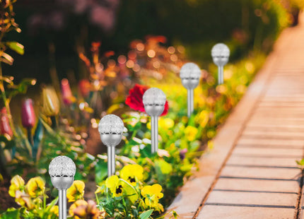 3 Pcs Outdoor Solar Lights IP44 Waterproof Ball RGB Light Garden Decor Lamp Landscape Christmas