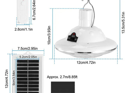 Solar Camping Light Portable Outdoor Hanging LED Bulb Lamp Lantern Emergency Light For Camping Hiking