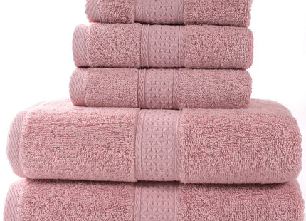 Home Simple Cotton Absorbent Towel Bath Towel 6-Piece Set
