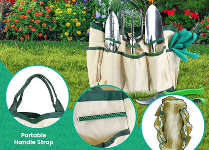 13Pcs Garden Tool Set Aluminum Alloy Gardening Hand Tools Starter Kit With Garden Bag Outdoor Hand Tools