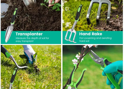 13Pcs Garden Tool Set Aluminum Alloy Gardening Hand Tools Starter Kit With Garden Bag Outdoor Hand Tools