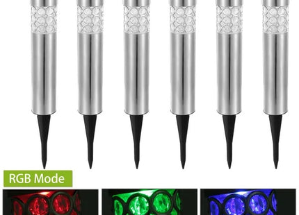 6 Pack Outdoor Solar Light IP44 Waterproof RGB Garden Lamp Landscape Lawn DEcor Light By  Kacuyelin Boutique Store