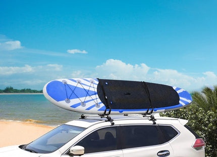 1 Pair Universal J-Bar Kayak Carrier 220LBS Load Heavy Duty Canoe Car Top Mount Carrier Roof Rack With 2Pcs Tie Down Straps