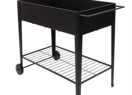 Mobile Metal Raised Garden Bed Cart With Legs For Outdoor House Patio