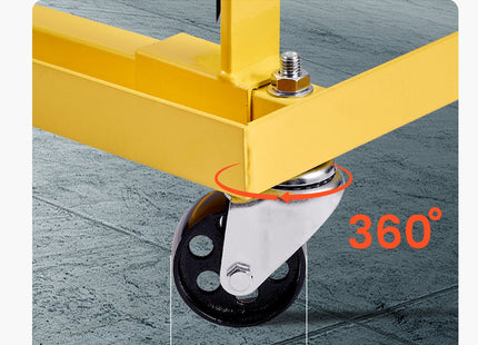 Engine Stand, 750 LBS Load Capacity Engine Motor Stand With Adjustable Width & Length, Heavy-Duty Steel Motor Holder With 4 Swivel Casters And 2 Ratchet Straps, Suitable For Most Engines