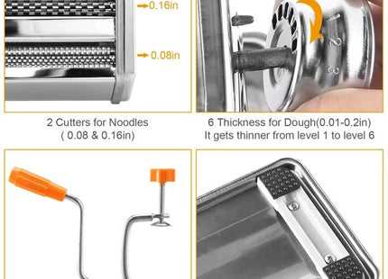 Pasta Maker Roller Machine Fettuccine Noodle Maker