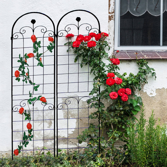 4 Pack Metal Garden Trellis For Climbing Plants Outdoor Netting Trellis