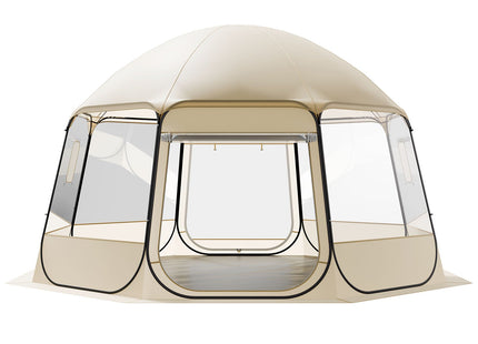 Pop Up Bubble Tent, 15 X 13.8 Ft Waterproof & UV-Resistant, Clear Camping Tent Shelter, Outdoor Garden Dome Igloo Tents With Windows, 540° Panoramic View, For 12-15 Persons Patio Backyard